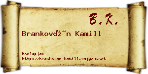 Brankován Kamill névjegykártya